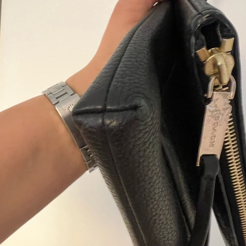 Coach Urbane Crossbody Black Pebble Leather - Picture 11 of 13